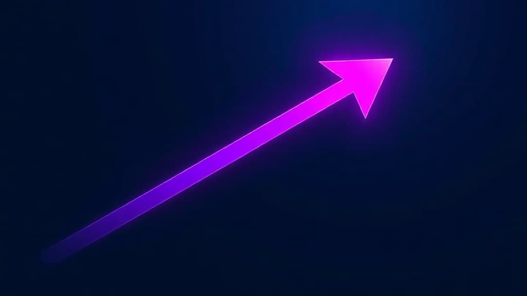 Diagramm zur Conversion-Rate-Optimierung mit Aufwärtstrend